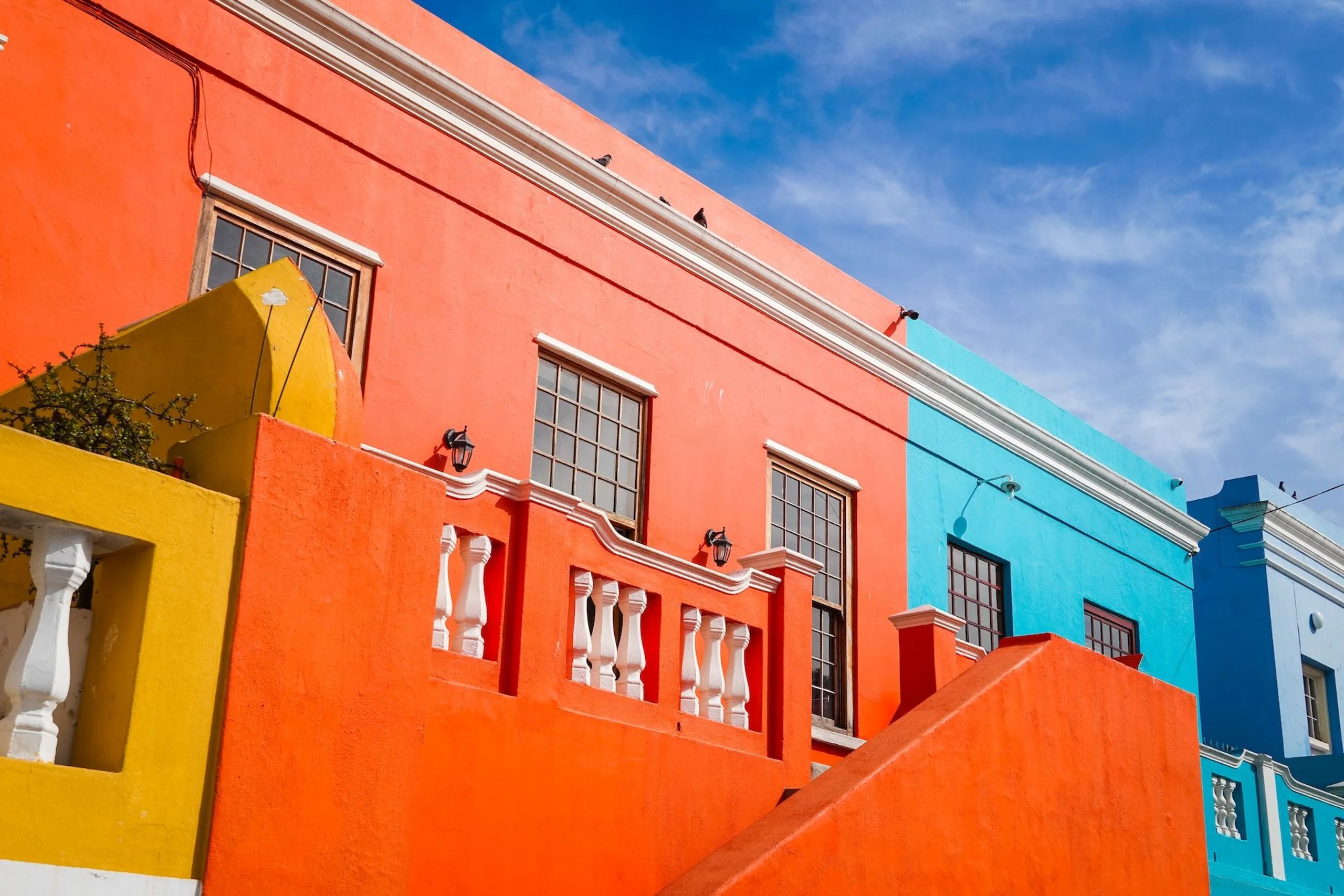 Colourful houses in Bo Kaap Cape Town